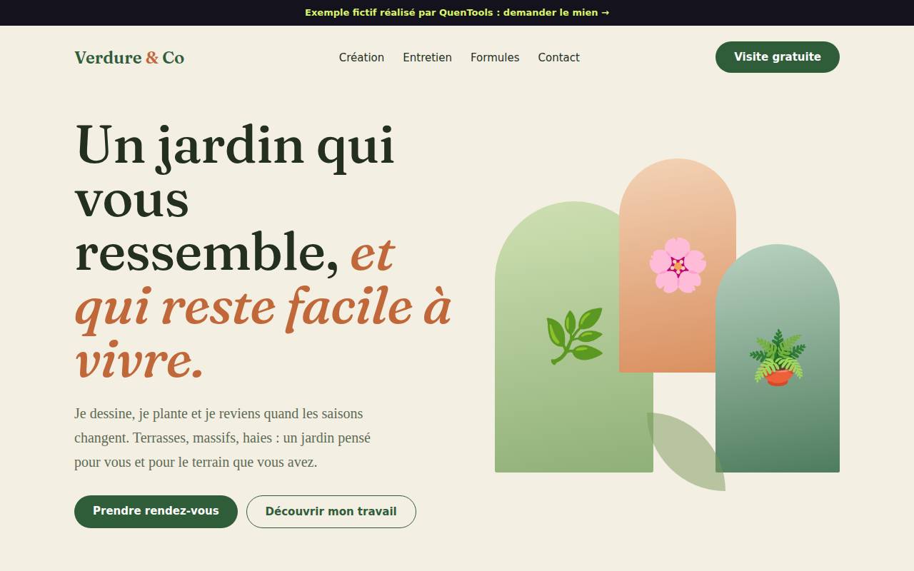 Aperçu de l’exemple paysagiste
